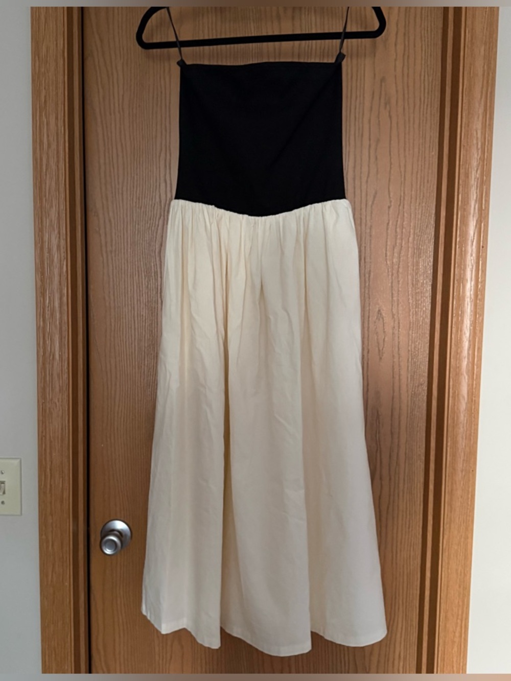 Black & White Strapless Dress